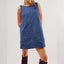 Clyora | Corduroy Overall Mini Dress with Pockets
