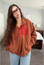 The "Cassie" Colorblock Fleece Pullover