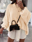 "Maeve" Slouch Knit Turtleneck Pullover