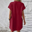 Aurelia | Round Neck Short Sleeve Mini Dress