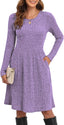 "Maeve" Knit Fit & Flare Dress