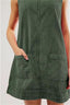 Clyora | Corduroy Overall Mini Dress with Pockets