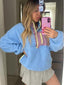 The "Cassie" Colorblock Fleece Pullover