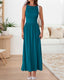 Zelivra | Sleeveless Maxi Dress with Pockets