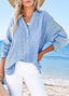 "Coastal Ease" Cotton Gauze Shirt – Effortless Everyday Style