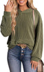 "Bree" Ribbed Knit Hoodie