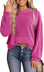 "Bree" Ribbed Knit Hoodie