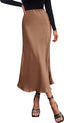 Florin | Satin Bias-Cut Midi Skirt