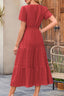"Lunarelle" Tiered Cotton Midi Dress