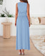 Zelivra | Sleeveless Maxi Dress with Pockets