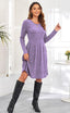 "Maeve" Knit Fit & Flare Dress