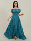 "Viola" Boho Tiered Maxi Dress