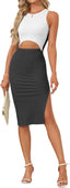 "Tessa" Cutout Midi Dress