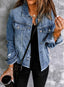 "Indie" Distressed Denim Shacket