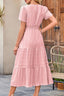 "Lunarelle" Tiered Cotton Midi Dress