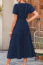 "Lunarelle" Tiered Cotton Midi Dress