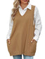 Novaira | Solid V-Neck Sweater Vest