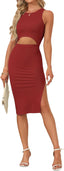 "Tessa" Cutout Midi Dress