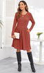 "Maeve" Knit Fit & Flare Dress