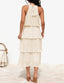 🌞 "Lola" Tiered Halter Dress