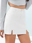 Reese | Split-Hem Denim Skort with Built-In Shorts