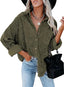 "Hollis" Corduroy Boyfriend Shirt