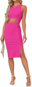 "Tessa" Cutout Midi Dress