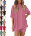 The Essential Oversized Tee & Biker Shorts Set