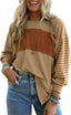 "Boardwalk Breeze" Striped Colorblock Top