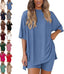 The Essential Oversized Tee & Biker Shorts Set