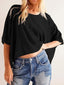 "Bree" Oversized Cropped Tee