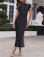"Helena" Satin Midi Dress