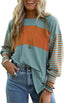 "Boardwalk Breeze" Striped Colorblock Top