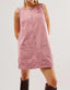 Clyora | Corduroy Overall Mini Dress with Pockets