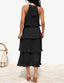 🌞 "Lola" Tiered Halter Dress