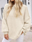 "Maeve" Slouch Knit Turtleneck Pullover