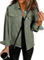 "Indie" Distressed Denim Shacket