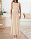 Zelivra | Sleeveless Maxi Dress with Pockets