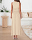 Zelivra | Sleeveless Maxi Dress with Pockets