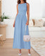 Zelivra | Sleeveless Maxi Dress with Pockets