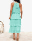 🌞 "Lola" Tiered Halter Dress