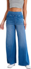 "Noa Jean" Stretch Wide-Leg Pant