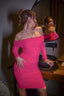 "Zara" One-Shoulder Ruched Mini Dress