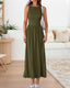Zelivra | Sleeveless Maxi Dress with Pockets