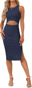 "Tessa" Cutout Midi Dress
