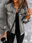 "Indie" Distressed Denim Shacket
