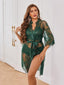 "Celeste" 3-Piece Lace Lingerie Robe Set