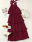 🌞 "Lola" Tiered Halter Dress