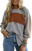 "Boardwalk Breeze" Striped Colorblock Top