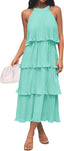 🌞 "Lola" Tiered Halter Dress